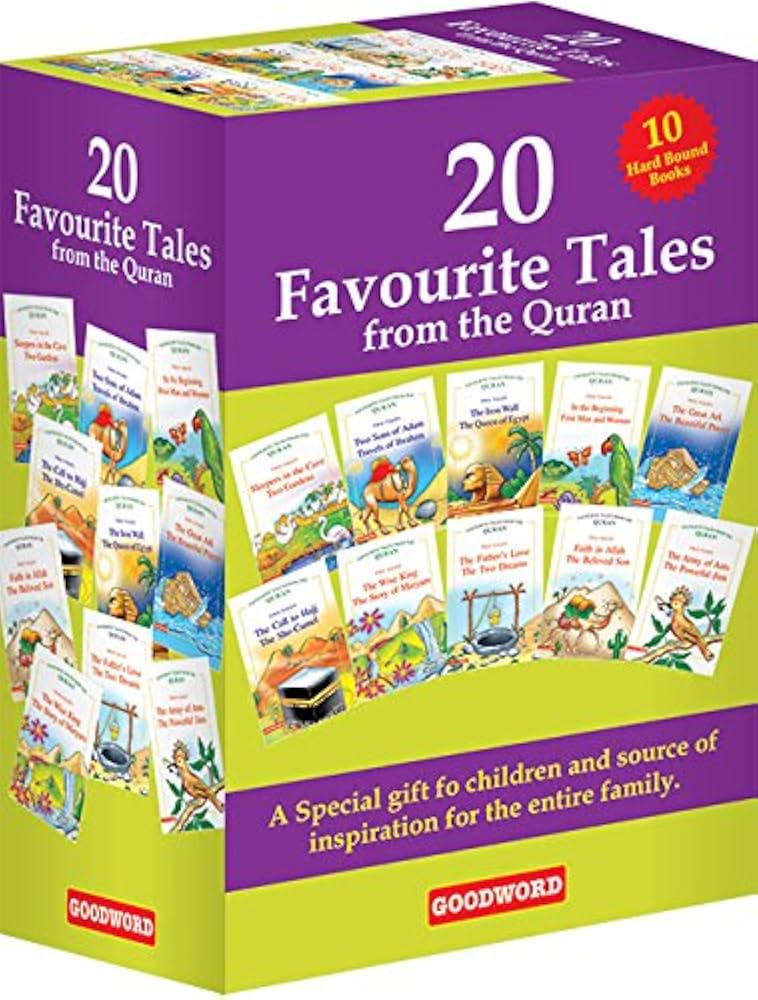 20 FAVORITE TALES FROM THE QURAN GIFT BOX (10 Hard Bound Books)