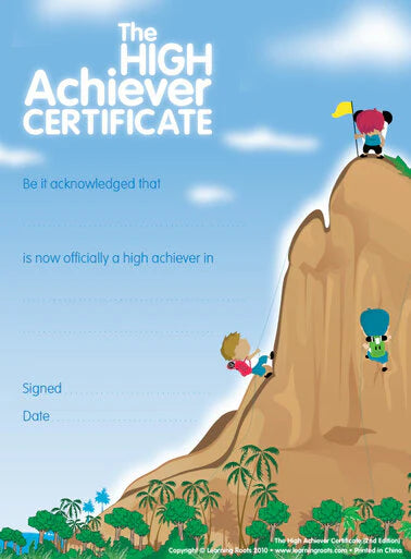 HIGH ACHIEVERS CERTIFICATE 25'S