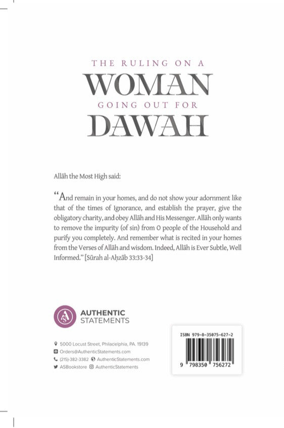 The Ruling on a Woman Going Out for Dawah